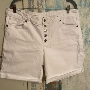 Kut from the Kloth white jean shorts